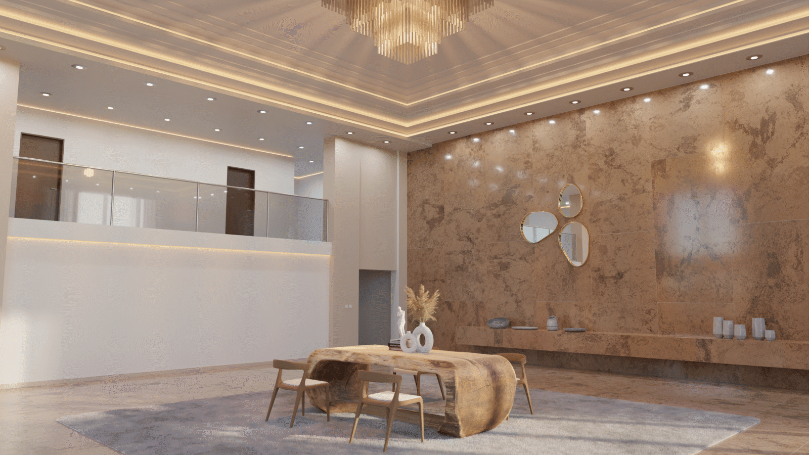 Handmade oak dining table Dubai